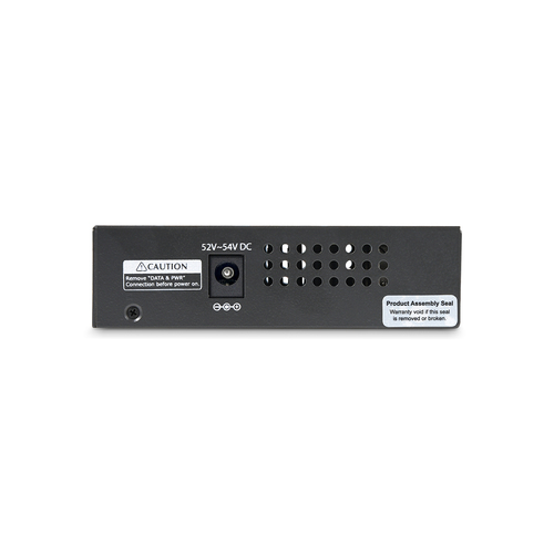 StarTech.com PoE Injector - 52 V DC, 2.31 A Output - 4 Input Port(s) - 4 Output Port(s) - Wall Mountable - Black
