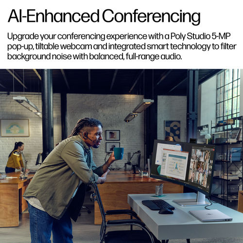 HP Series 5 Pro 49 inch DQHD Conferencing Monitor - 549pm. Display diagonal: 124.5 cm (49"), Display resolution: 5120 x 14