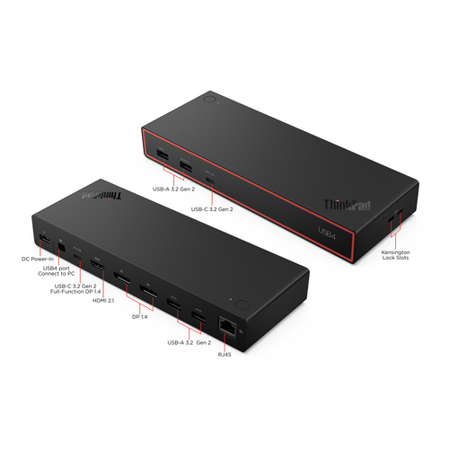 Lenovo ThinkPad USB4 Dock 5000 (with 135W Adapter). Übertragungstechnik: Kabelgebunden, Hostschnittstelle: USB4, USB-Strom