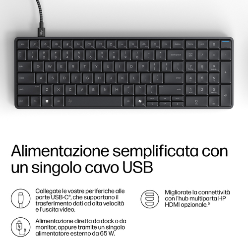 HP EliteBoard G1a Next Gen AI. Frequenza del processore: 2 GHz, Famiglia processore: AMD Ryzen AI 5 PRO, Modello del proce
