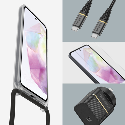 OtterBox React Estojo de transporte Samsung Smartphone - Claro - Alça de pescoço