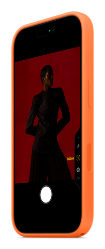 IPHONE 17 PRO SILICONE CASE WITH MAGSAFE ORANGE
