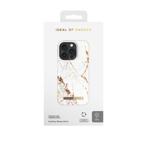 IDEAL MAGSAFE CASE IPHONE 15 PRO CARRARA GOLD
