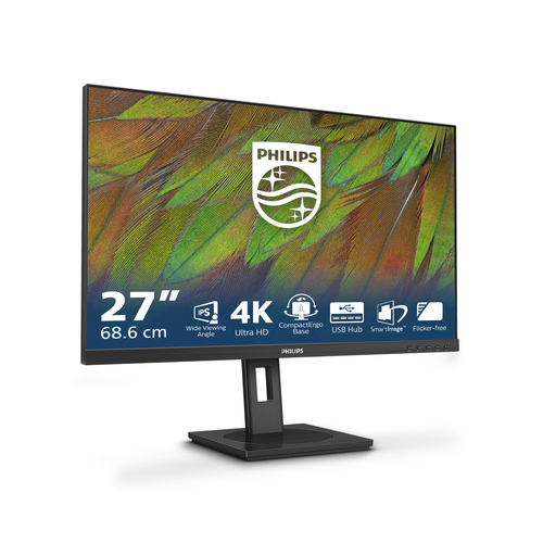 Philips 3000 series 27B1N3800/00. Display diagonal: 68.6 cm (27"), Display resolution: 3840 x 2160 pixels, HD type: 4K Ult