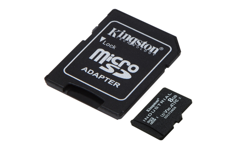 microSDHC Kingston Industrial SDCIT2 - 8 GB - Classe 10 di tipo UHS-I (U3) - V30