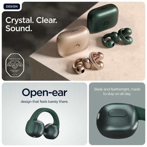 Motorola Mobility moto buds True Wireless Earbud Stereo Earset - Trekking Green - Binaural - In-ear - Bluetooth - Noise Ca