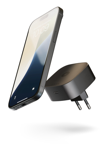 OtterBox Induction Charger - Black - For Qi2-enabled Device, iPhone - Input connectors: USB - Magnetic, MagSafe Technology
