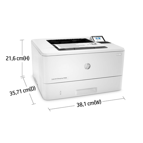 HP LaserJet Enterprise M406dn - Desktop Kabel Laserdrucker - Monochrom - 40 ppm Monodruck - 1200 x 1200 dpi Druckauflösung