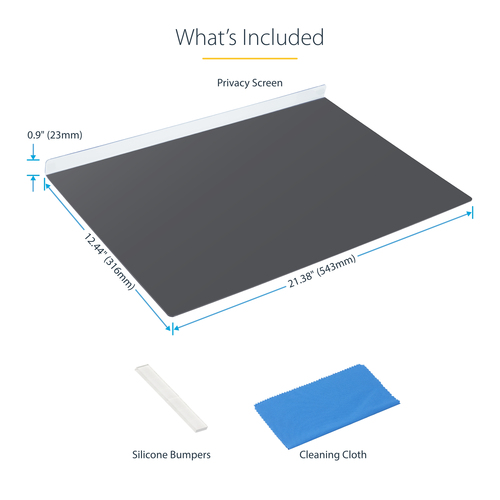 StarTech.com 238A-PRIVACY-SCREEN. Maximale Bildschirmgröße: 60,5 cm (23.8"). Seitenverhältnis: 16:9. Geeignet für: Monitor