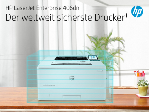 HP LaserJet Enterprise M406dn - Desktop Kabel Laserdrucker - Monochrom - 40 ppm Monodruck - 1200 x 1200 dpi Druckauflösung