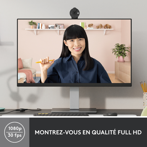 Webcam Logitech BRIO - Graphite - Vidéo 1920 x 1080