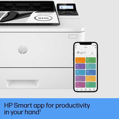 HP LaserJet Pro 4002dn Black and white Printer, Ethernet Only. Print technology: Laser. Number of print cartridges: 1, Max