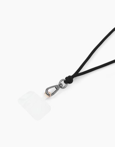 IDEAL CORD PHONE STRAP COAL BLACK