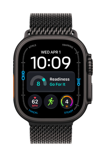 Apple Watch Ultra 4 Smart Watch - 49 mm Case Height - 44 mm Case Width - Black Case Color - Black Band Color - Titanium Ca
