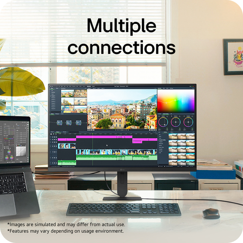 LG UltraFine™ U7 27U710B-B, 27-inch UHD 4K UHD IPS monitor. Display diagonal: 68.6 cm (27"), Display resolution: 3840 x 21
