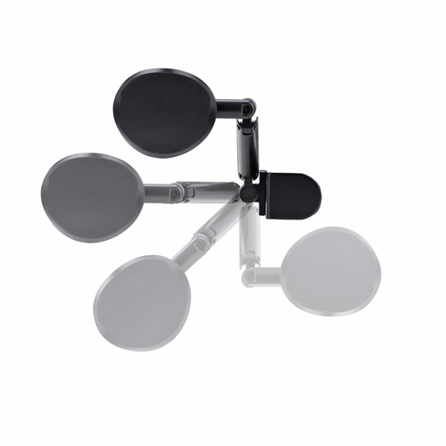 StarTech.com Armrest - Black - 1 - 5000000 nm - 70 mm Adjustable Height - 90° Tilt - 360° Swivel - Clamp Mount - Aluminium