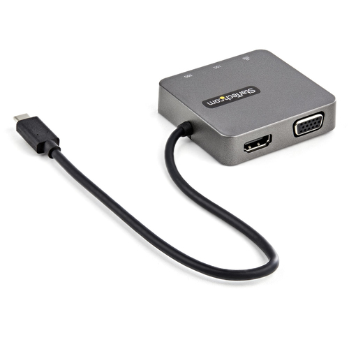 StarTech.com USB-C Multiport Adapter - USB 3.1 Gen 2 Type-C Mini Dock - USB-C to 4K HDMI or 1080p VGA - 10Gbps USB-A & USB