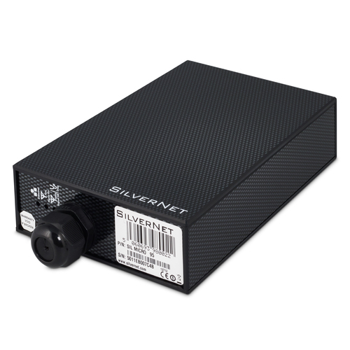 SilverNet SIL MICRO, Network bridge, 100 Mbit/s, Wi-Fi, Ethernet LAN, Wall mountable, Black, White