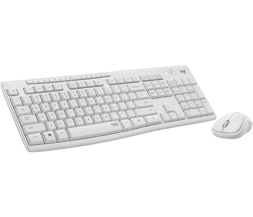 Logitech MK295 Keyboard & Mouse - Hungarian - USB Wireless RF - Keyboard/Keypad Color: Off White - USB Wireless RF Mouse -