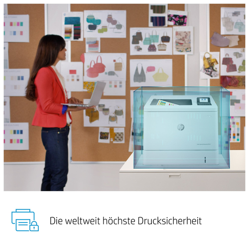 HP LaserJet Enterprise M554dn - Desktop Laserdrucker - Farbe - 35 ppm Monodruck/35 ppm Farbdruckgeschwindigkeit - 1200 x 1