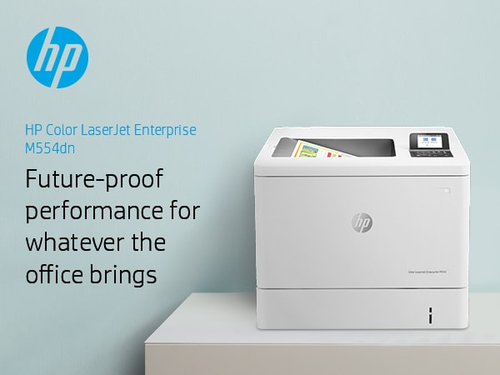 HP LaserJet Enterprise M554dn - Desktop Laserdrucker - Farbe - 35 ppm Monodruck/35 ppm Farbdruckgeschwindigkeit - 1200 x 1