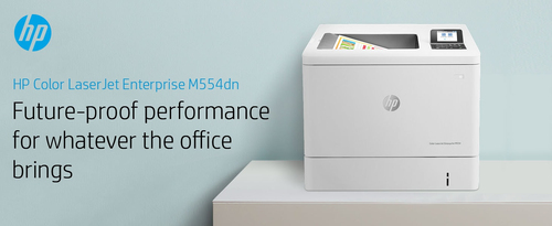 HP LaserJet Enterprise M554dn - Desktop Laserdrucker - Farbe - 35 ppm Monodruck/35 ppm Farbdruckgeschwindigkeit - 1200 x 1