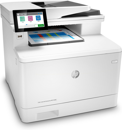 HP LaserJet Enterprise M480f Kabellos - Laser-Multifunktionsdrucker - Farbe - Kopierer/Fax/Drucker/Scanner - 27 Seiten/Min