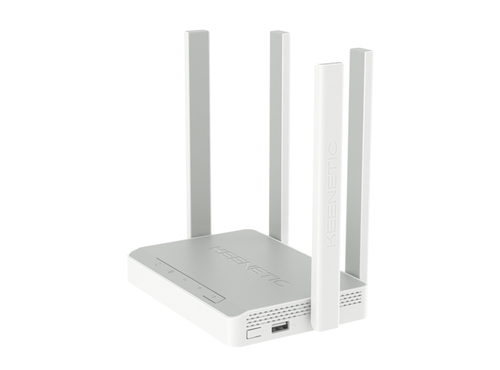 Keenetic Skipper AC1200 Mesh Wi-Fi 5 Router with a 4-Port Gigabit Smart Switch and USB Port. WAN connection type: RJ-45, W