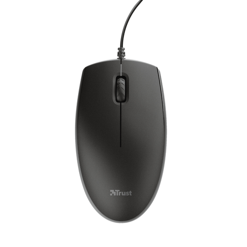 Trust Primo Tastatur & Maus - Deutsch - Tastatur, Kabel USB, Schwarz - Maus, Kabel, USB, Schwarz - Beidhändig - kompatibel