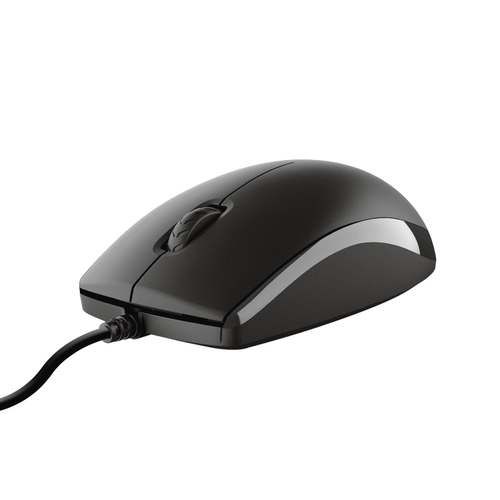 Trust Primo Tastatur & Maus - Deutsch - Tastatur, Kabel USB, Schwarz - Maus, Kabel, USB, Schwarz - Beidhändig - kompatibel