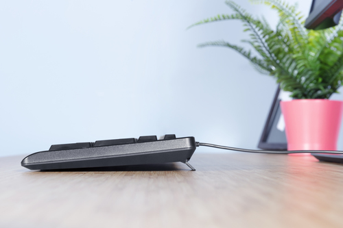 Trust Primo Tastatur & Maus - Deutsch - Tastatur, Kabel USB, Schwarz - Maus, Kabel, USB, Schwarz - Beidhändig - kompatibel
