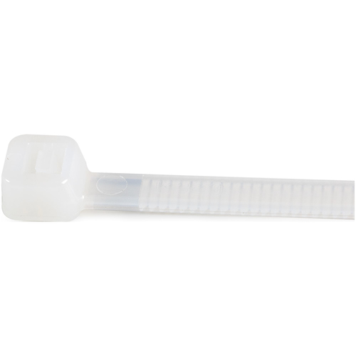 StarTech.com 100 Pack 10" Cable Ties - White Extra Large Nylon/Plastic Zip Ties Adjustable Network Cable Wraps UL TAA - Ca