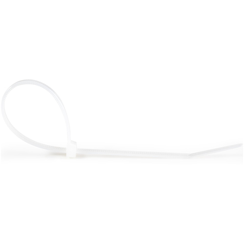 StarTech.com 100 Pack 10" Cable Ties - White Extra Large Nylon/Plastic Zip Ties Adjustable Network Cable Wraps UL TAA - Ca