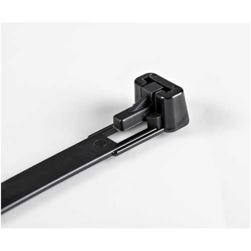 StarTech.com 100 Pack 6" Reusable Cable Ties - Black Medium Releasable Nylon/Plastic Zip Ties Resealable Adjustable Networ