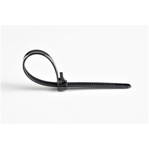 StarTech.com 100 Pack 6" Reusable Cable Ties - Black Medium Releasable Nylon/Plastic Zip Ties Resealable Adjustable Networ