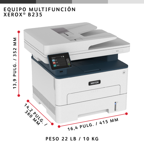 XEROX B235 MONO MULTIFUNCTION PRINTER