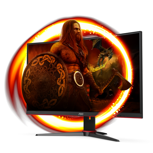 AOC C24G2AE 24" Class Full HD Ecrã curvo Monitor LCD para gaming - 16:9 - 59,9 cm (23,6") Viewable - Alinhamento vertical 