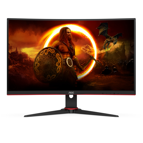AOC C24G2AE 24" Class Full HD Ecrã curvo Monitor LCD para gaming - 16:9 - 59,9 cm (23,6") Viewable - Alinhamento vertical 