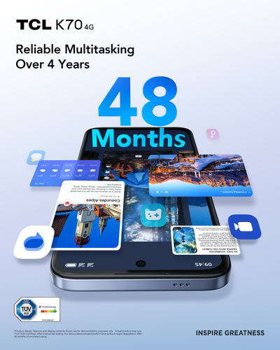 TCL 128 GB Smartphone - LCD 720 x 1570 - Octa-core (Cortex A76Dual-core (2 Core) 2.20 GHz + Cortex A55 Hexa-core (6 Core) 