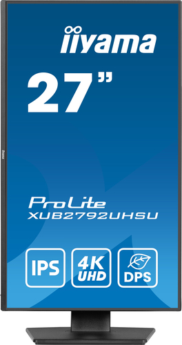 iiyama ProLite XUB2792UHSU-B6 27 Zoll Klasse 4K UHD LED-Monitor - 16:9 Format - Mattschwarz - 68,6 cm (27 Zoll) Viewable -