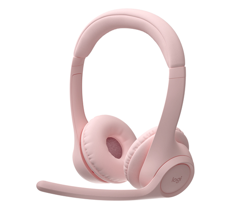 Logitech Zone Kabellos Kopfbügel, Auf den Ohren Stereo Headset - Rose - Binaural - Ohraufliegend - 50 Hz bis 20 kHz Freque