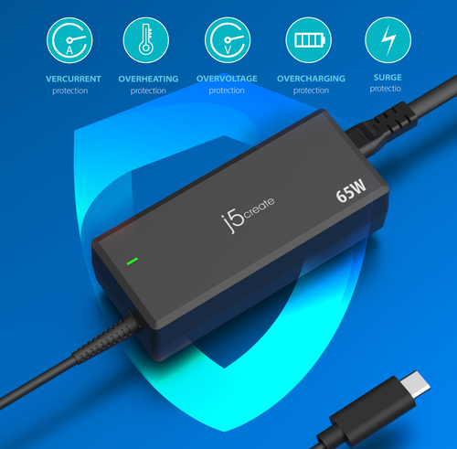 j5create JUP1265-EN 65 W Stromadapter - 65 W