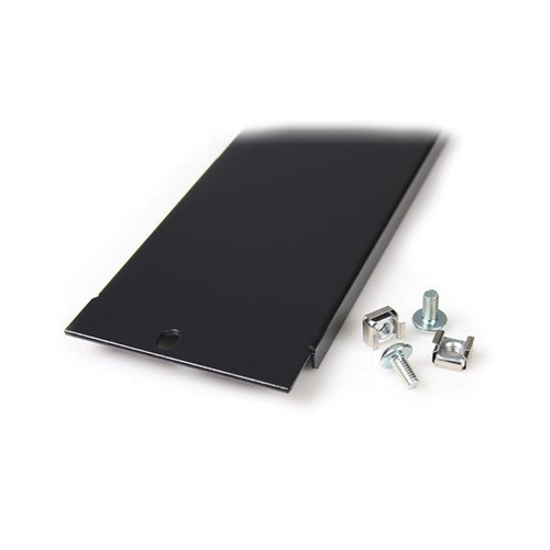StarTech.com Blanking Panel - SPCC - Powder Coated Black - 2U Rack Height - 1 Each - 87.9 mm Height
