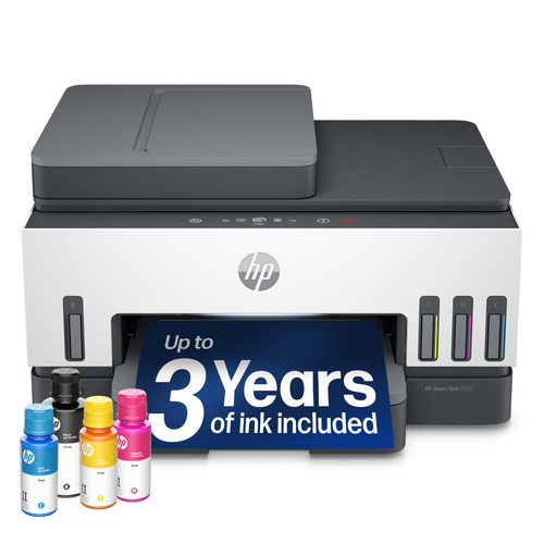 HP 7605 Smart Tank - Tintenstrahl-Multifunktionsdrucker - Kopierer/Drucker/Scanner - 4800 x 1200 dpi Druckauflösung
