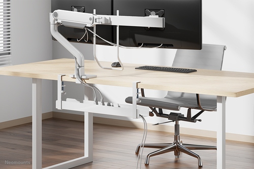 Neomounts Cable Routing - White - Cable Management Tray - Steel