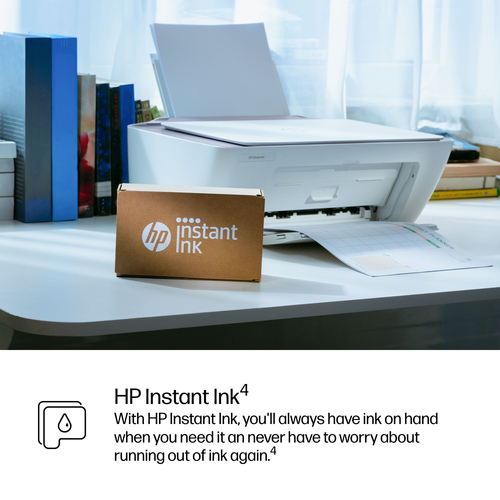 HP Deskjet 2922 Kabellos - Tintenstrahl-Multifunktionsdrucker - Farbe - Weiß - Kopierer/Drucker/Scanner - 4800 x 1200 dpi 