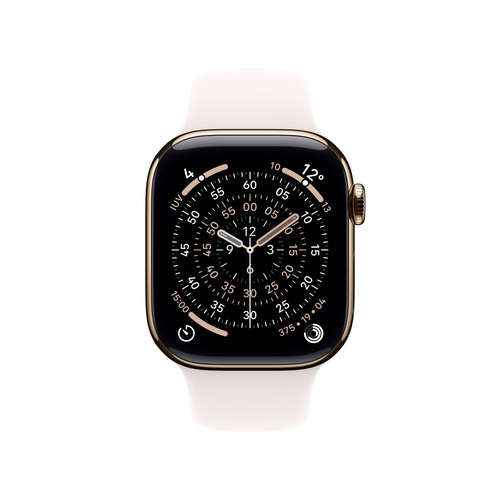 Apple Watch Series 11 Smartwatch - 46 mm Case Height - 39 mm Case Width - Golden Tasche, Farbe - Light Blush Band Color - 