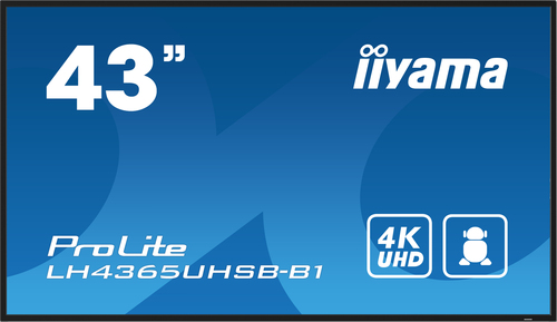 iiyama ProLite LH4365UHSB-B1 1092,20 mm LCD Digital-Signage-Display - 24 Stunden/7 Tage Betrieb - IPS-Technologie (In-Plan