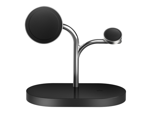 Samsung Induction Charger - Black, Silver - For Smartphone, Smartwatch, Earbud, Smart Ring, Headset - 15.1 V DC Input - 1.