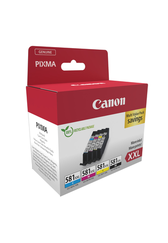 Canon CLI-581XXL Tintenstrahl Tintenpatrone - CMYK - Original - Mehrfachpacker Pack